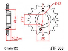 Звезда передняя Sunstar 38715